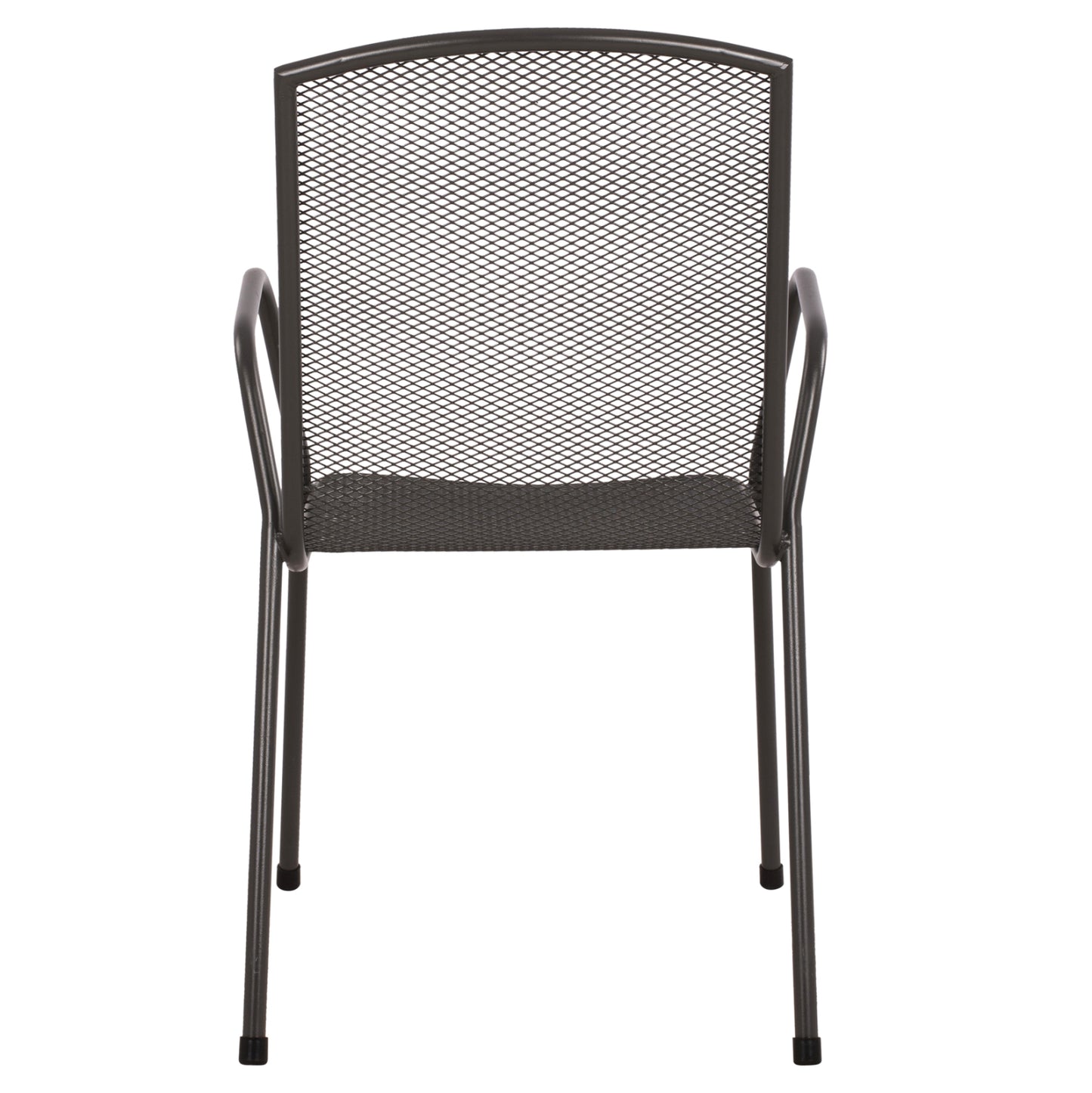 CHAIR ARMCHAIR METAL ANTHRACITE ELIJAH 54x62x89
