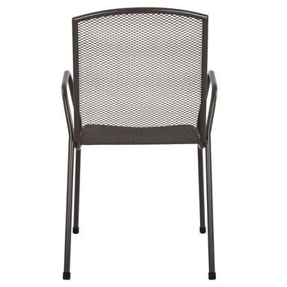CHAIR ARMCHAIR METAL ANTHRACITE ELIJAH 54x62x89