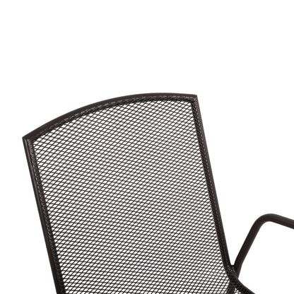 CHAIR ARMCHAIR METAL ANTHRACITE ELIJAH 54x62x89