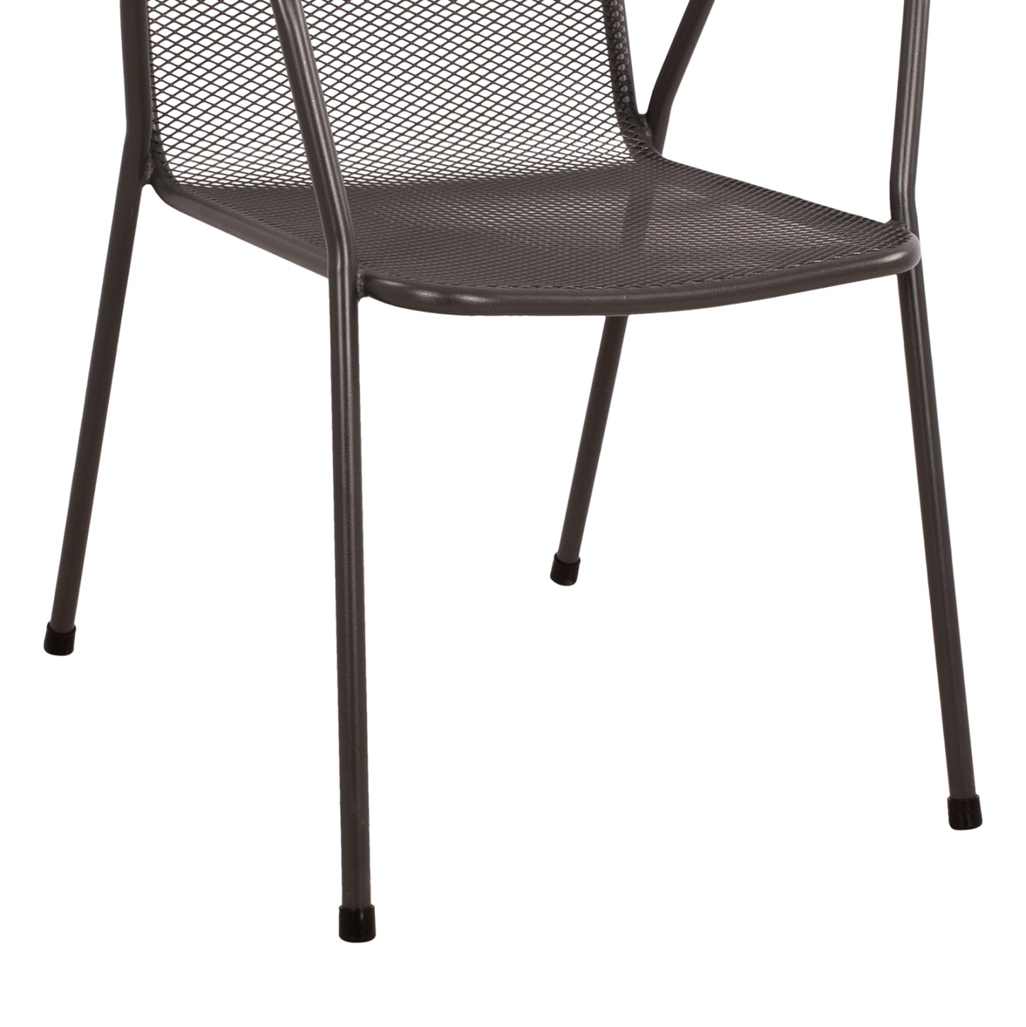 CHAIR ARMCHAIR METAL ANTHRACITE ELIJAH 54x62x89