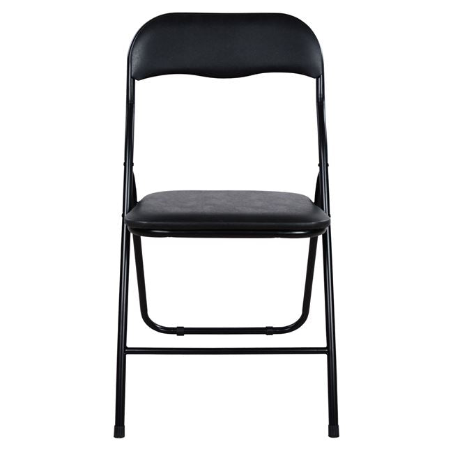 FOLDING CHAIR PADMA PU BLACK 38x47x82