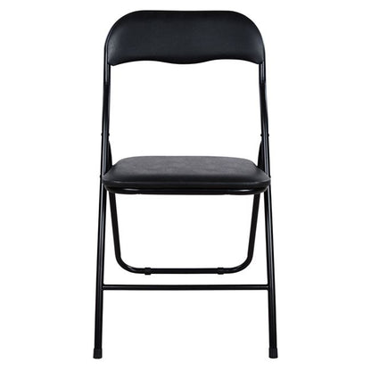 FOLDING CHAIR PADMA PU BLACK 38x47x82