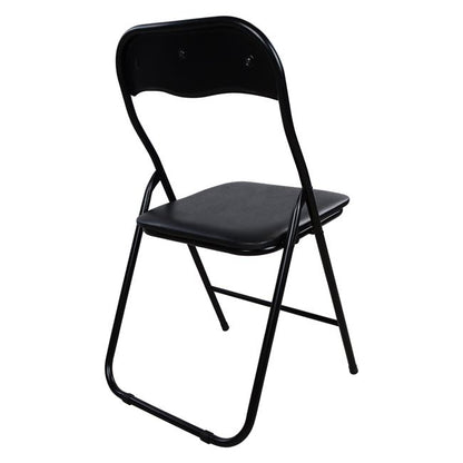 FOLDING CHAIR PADMA PU BLACK 38x47x82