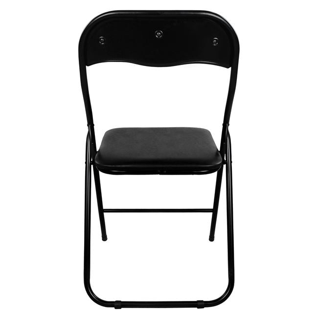 FOLDING CHAIR PADMA PU BLACK 38x47x82