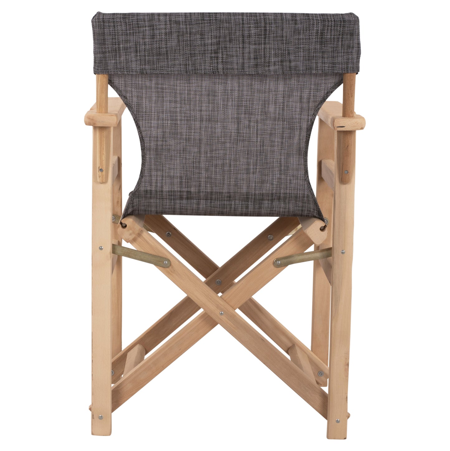 LIMNOS DIRECTOR'S CHAIR, NATURAL, IMPREGNATED, WITH GREY CUSHION 57x54x88.5