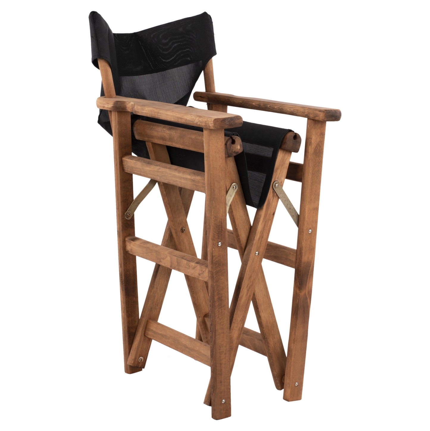 DIRECTOR'S CHAIR LEMNOS WALNUT WITH BLACK TEXTILENE