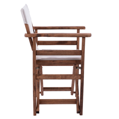 DIRECTOR'S CHAIR LEMNOS WALNUT ECRU TEXTILENE 57x54x88,5
