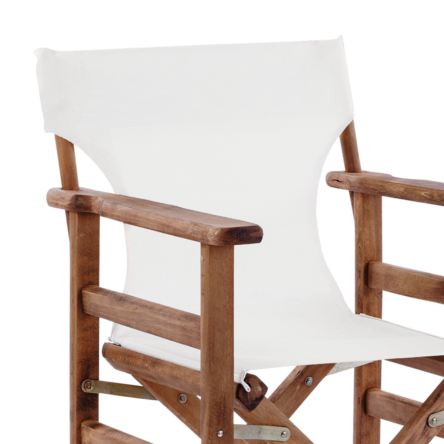 DIRECTOR'S CHAIR LEMNOS WALNUT ECRU TEXTILENE 57x54x88,5
