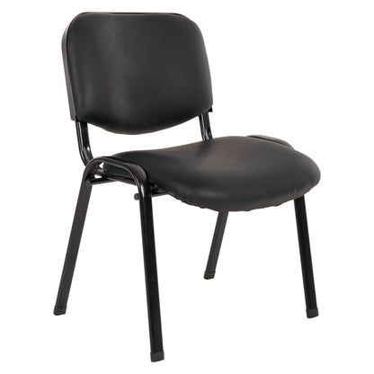 ΚΑΡΕΚΛΑ JANISHA ΜΕ ΔΕΡΜΑΤΙΝΗ PU ΜΑΥΡΟ 53,5x59x77