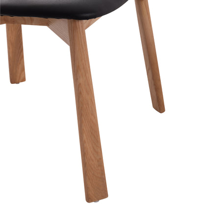 KΑΡΕΚΛΑ ΤΡΑΠΕΖΑΡΙΑΣ SEKAN RUBBERWOOD ΜΑΥΡΟ PU 60x54x72
