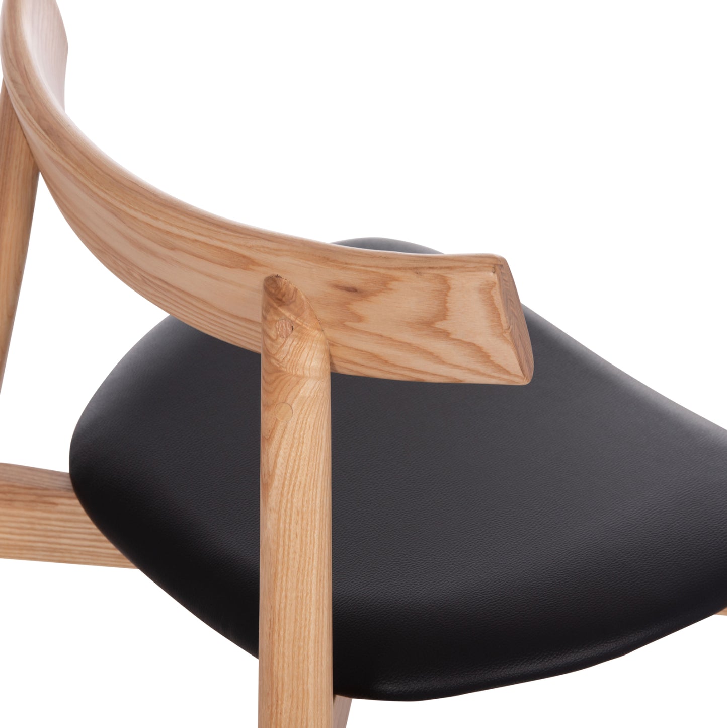 KΑΡΕΚΛΑ ΤΡΑΠΕΖΑΡΙΑΣ SEKAN RUBBERWOOD ΜΑΥΡΟ PU 60x54x72