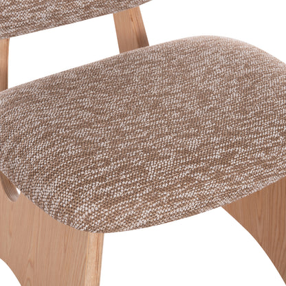 ΚΑΡΕΚΛΑ ΤΡΑΠΕΖΑΡΙΑΣ BELLISI ΚΑΦΕ ΥΦΑΣΜΑ PLYWOOD ΧΡΩΜΑ ΔΡΥΟΣ 53x56x78