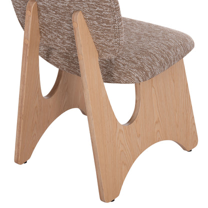 ΚΑΡΕΚΛΑ ΤΡΑΠΕΖΑΡΙΑΣ BELLISI ΚΑΦΕ ΥΦΑΣΜΑ PLYWOOD ΧΡΩΜΑ ΔΡΥΟΣ 53x56x78