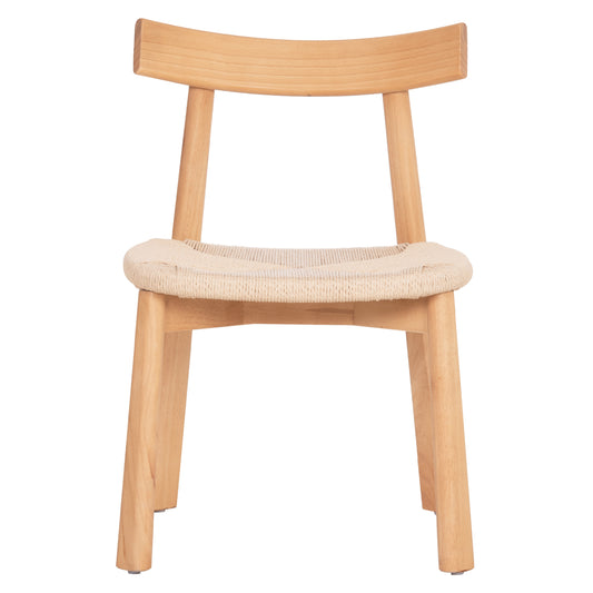 DINING CHAIR OSORIO RUBBERWOOD & ROPE IN NATURAL 51x55x74