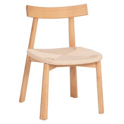 DINING CHAIR OSORIO RUBBERWOOD & ROPE IN NATURAL 51x55x74