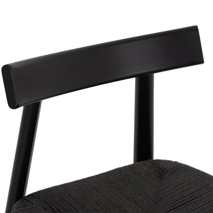 KΑΡΕΚΛΑ ΤΡΑΠΕΖΑΡΙΑΣ OSORIO RUBBERWOOD & ΣΧΟΙΝΙ ΣΕ ΜΑΥΡΟ 51x55x74