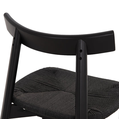 KΑΡΕΚΛΑ ΤΡΑΠΕΖΑΡΙΑΣ OSORIO RUBBERWOOD & ΣΧΟΙΝΙ ΣΕ ΜΑΥΡΟ 51x55x74