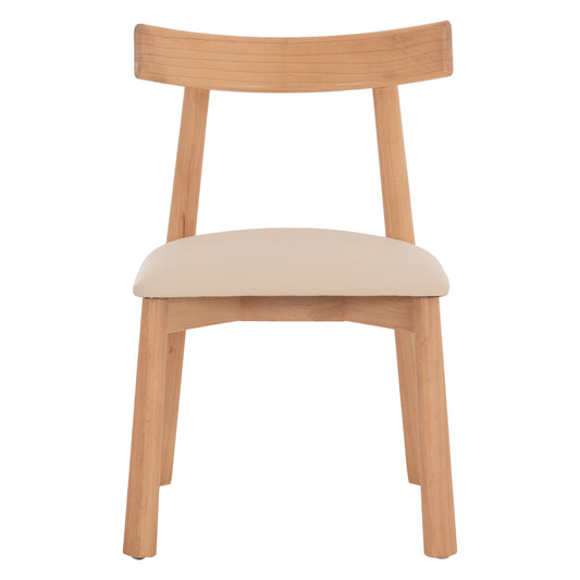 KΑΡΕΚΛΑ ΤΡΑΠΕΖΑΡΙΑΣ OSORIO RUBBERWOOD ΦΥΣΙΚΟ-ΕΚΡΟΥ PU 51x55x74