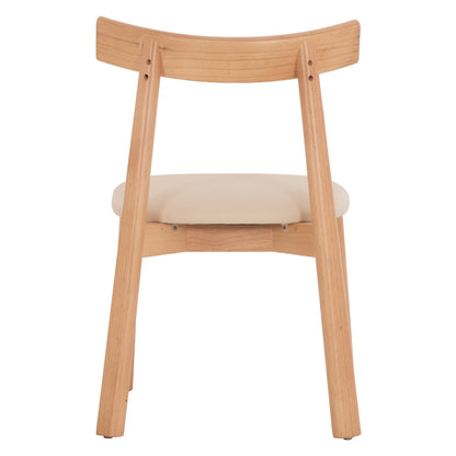 KΑΡΕΚΛΑ ΤΡΑΠΕΖΑΡΙΑΣ OSORIO RUBBERWOOD ΦΥΣΙΚΟ-ΕΚΡΟΥ PU 51x55x74