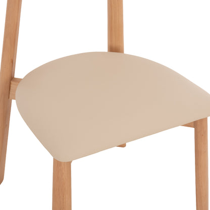 KΑΡΕΚΛΑ ΤΡΑΠΕΖΑΡΙΑΣ OSORIO RUBBERWOOD ΦΥΣΙΚΟ-ΕΚΡΟΥ PU 51x55x74