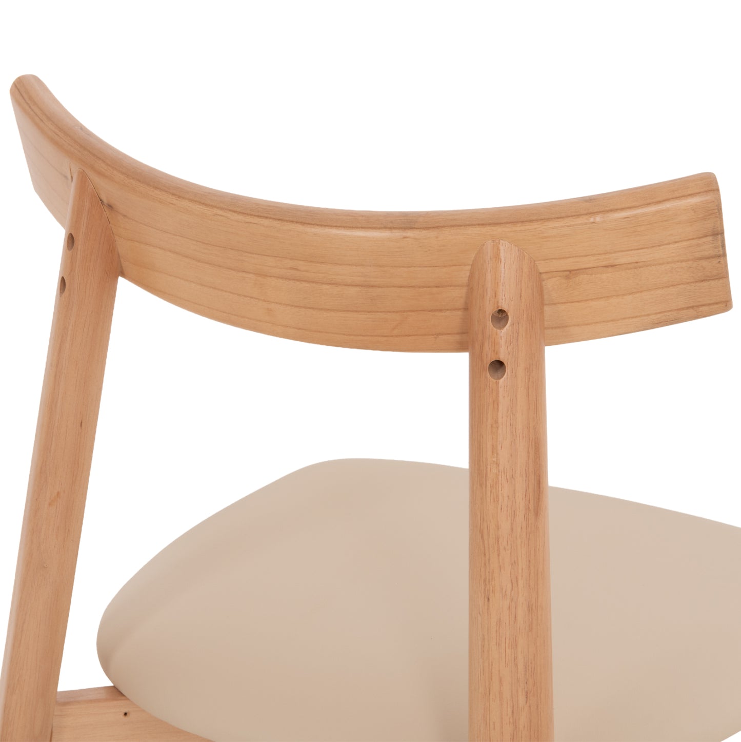 KΑΡΕΚΛΑ ΤΡΑΠΕΖΑΡΙΑΣ OSORIO RUBBERWOOD ΦΥΣΙΚΟ-ΕΚΡΟΥ PU 51x55x74