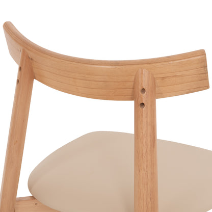 KΑΡΕΚΛΑ ΤΡΑΠΕΖΑΡΙΑΣ OSORIO RUBBERWOOD ΦΥΣΙΚΟ-ΕΚΡΟΥ PU 51x55x74