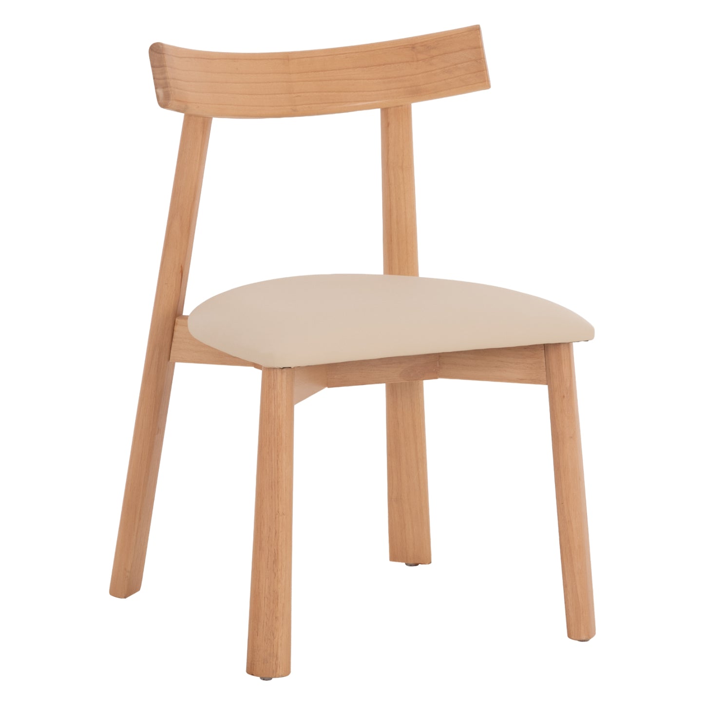 KΑΡΕΚΛΑ ΤΡΑΠΕΖΑΡΙΑΣ OSORIO RUBBERWOOD ΦΥΣΙΚΟ-ΕΚΡΟΥ PU 51x55x74