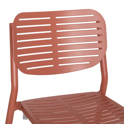 ΚΑΡΕΚΛΑ ΤΡΑΠΕΖΑΡΙΑΣ HILLIARD ΑΛΟΥΜΙΝΙΟ ΣΕ TERRACOTTA 46x54x78