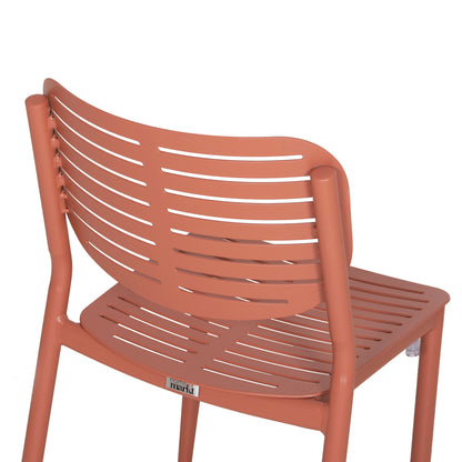 ΚΑΡΕΚΛΑ ΤΡΑΠΕΖΑΡΙΑΣ HILLIARD ΑΛΟΥΜΙΝΙΟ ΣΕ TERRACOTTA 46x54x78