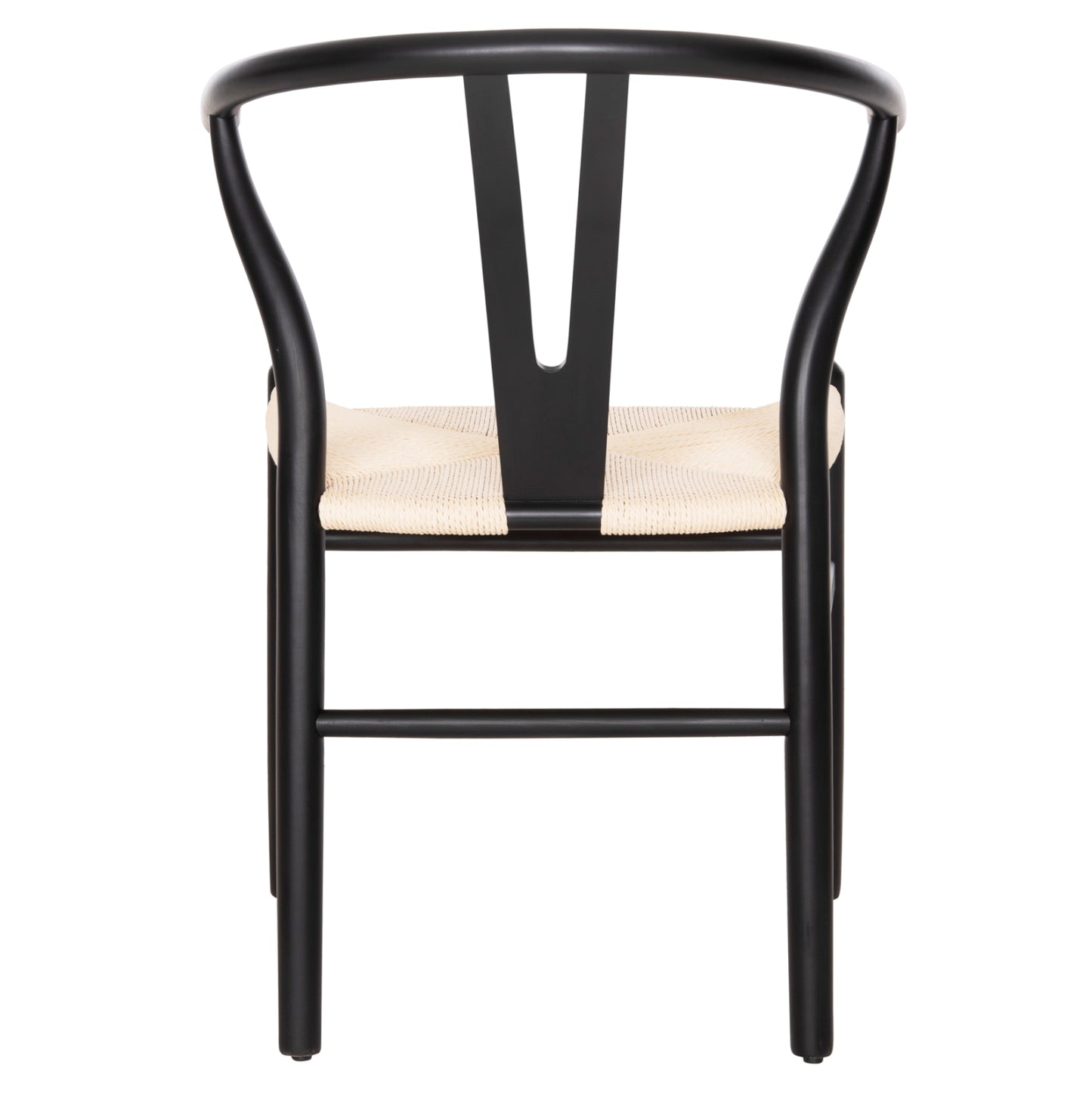 DINING CHAIR BRAVE BEECH WOOD BLACK ROPE BEIGE 54.5x53x75