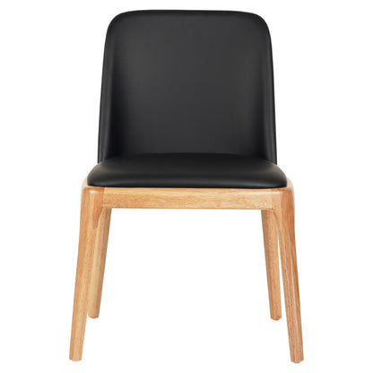 KΑΡΕΚΛΑ ΤΡΑΠΕΖΑΡΙΑΣ FURLAN RUBBERWOOD ΜΑΥΡΟ PU 54,5x58x86