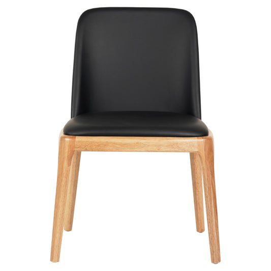 KΑΡΕΚΛΑ ΤΡΑΠΕΖΑΡΙΑΣ FURLAN RUBBERWOOD ΜΑΥΡΟ PU 54,5x58x86