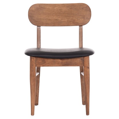 KΑΡΕΚΛΑ ΤΡΑΠΕΖΑΡΙΑΣ SEKOR ΚΑΡΥΔΙ RUBBERWOOD ΜΑΥΡΟ PU 51x48x79