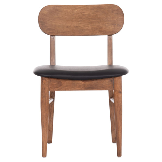 KΑΡΕΚΛΑ ΤΡΑΠΕΖΑΡΙΑΣ SEKOR ΚΑΡΥΔΙ RUBBERWOOD ΜΑΥΡΟ PU 51x48x79
