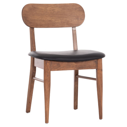KΑΡΕΚΛΑ ΤΡΑΠΕΖΑΡΙΑΣ SEKOR ΚΑΡΥΔΙ RUBBERWOOD ΜΑΥΡΟ PU 51x48x79