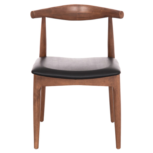 ΚΑΡΕΚΛΑ ΤΡΑΠΕΖΑΡΙΑΣ ALOR RUBBERWOOD ΚΑΡΥΔΙ ΜΑΥΡΟ PU 55x51x75