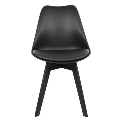 VEGAS CHAIR WITH BLACK PU POLYPROPYLENE LEG 48x56x82