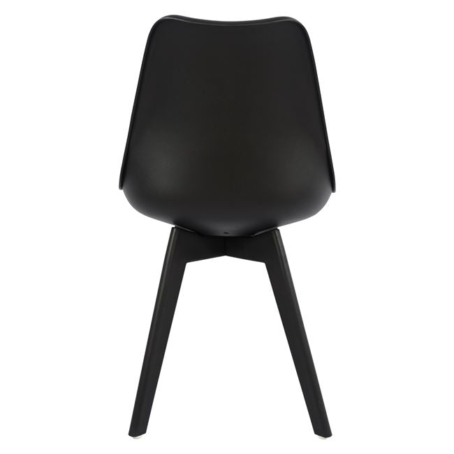 VEGAS CHAIR WITH BLACK PU POLYPROPYLENE LEG 48x56x82