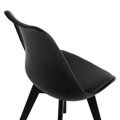 VEGAS CHAIR WITH BLACK PU POLYPROPYLENE LEG 48x56x82