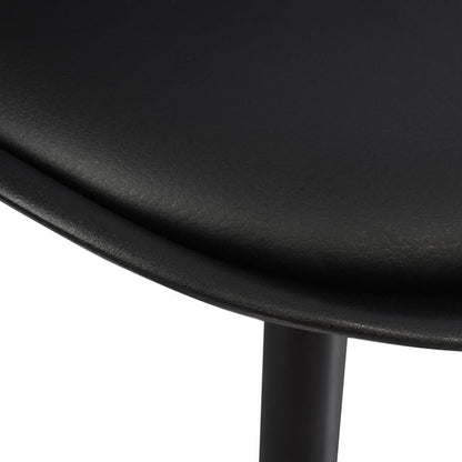 VEGAS CHAIR WITH BLACK PU POLYPROPYLENE LEG 48x56x82