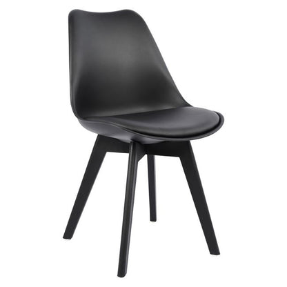 VEGAS CHAIR WITH BLACK PU POLYPROPYLENE LEG 48x56x82