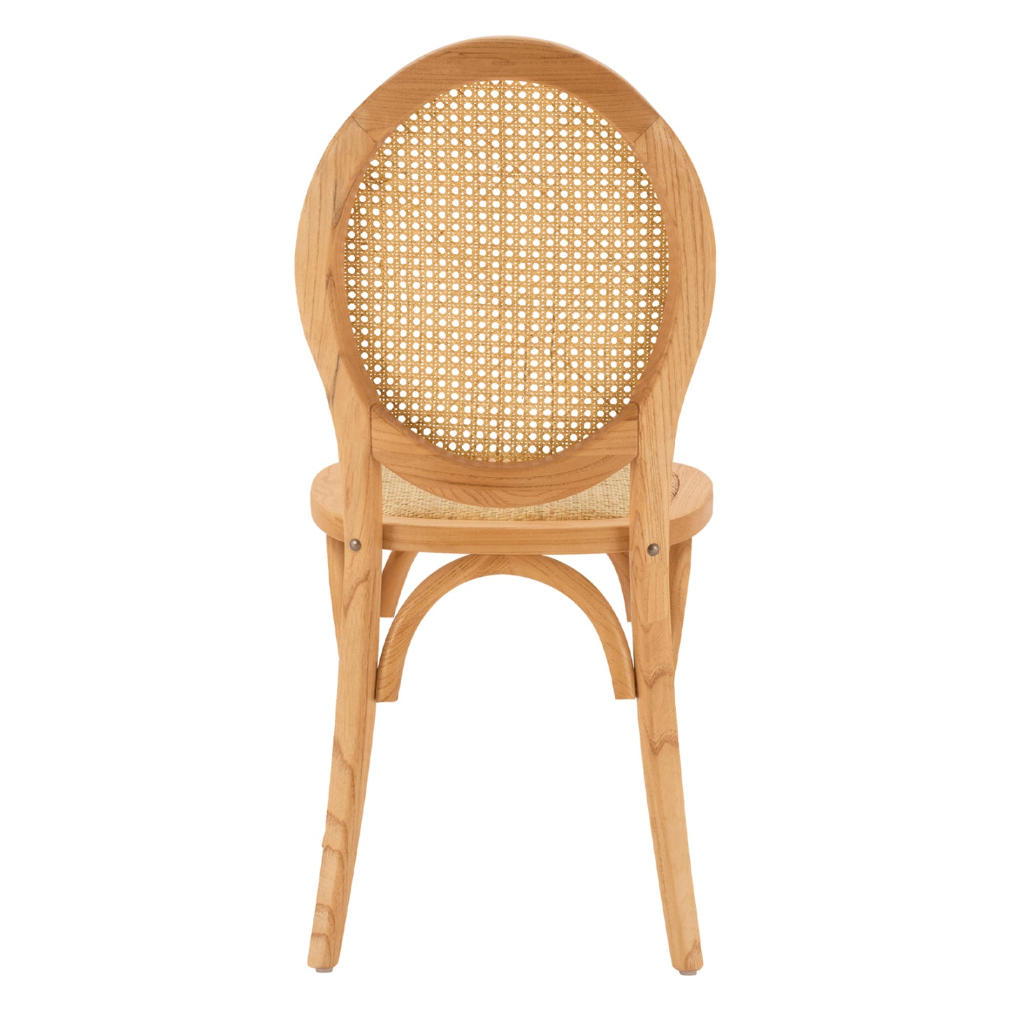 ΚΑΡΕΚΛΑ ΞΥΛΙΝΗ TINSLEY ΜΕ ΟΒΑΛ ΠΛΑΤΗ ΚΑΙ ΠΛΕΞΗ RATTAN ΣΕ ΦΥΣΙΚΗ ΑΠΟΧΡΩΣΗ 45x50x97