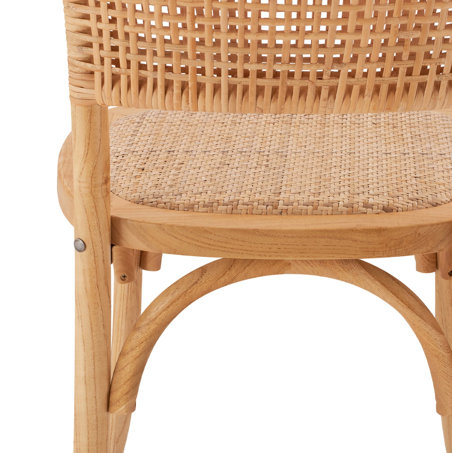 ΚΑΡΕΚΛΑ ΞΥΛΙΝΗ LIBERTY ΜΕ ΠΛΕΞΗ RATTAN ΣΕ ΦΥΣΙΚΗ ΑΠΟΧΡΩΣΗ 49x54x89