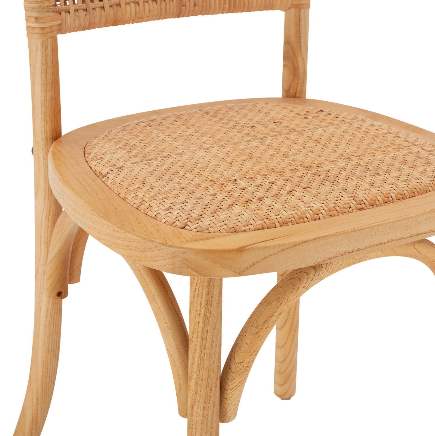 ΚΑΡΕΚΛΑ ΞΥΛΙΝΗ LIBERTY ΜΕ ΠΛΕΞΗ RATTAN ΣΕ ΦΥΣΙΚΗ ΑΠΟΧΡΩΣΗ 49x54x89