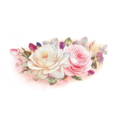 Σετ Πάστας & Πιατέλα 7 Τμχ Πορσελάνης σε Καπελιέρα Vintage Roses