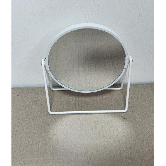 Καθρέπτης Επιτραπέζιος με Τριπλή Μεγέθυνση Λευκός Μεταλλικός 19x8x21