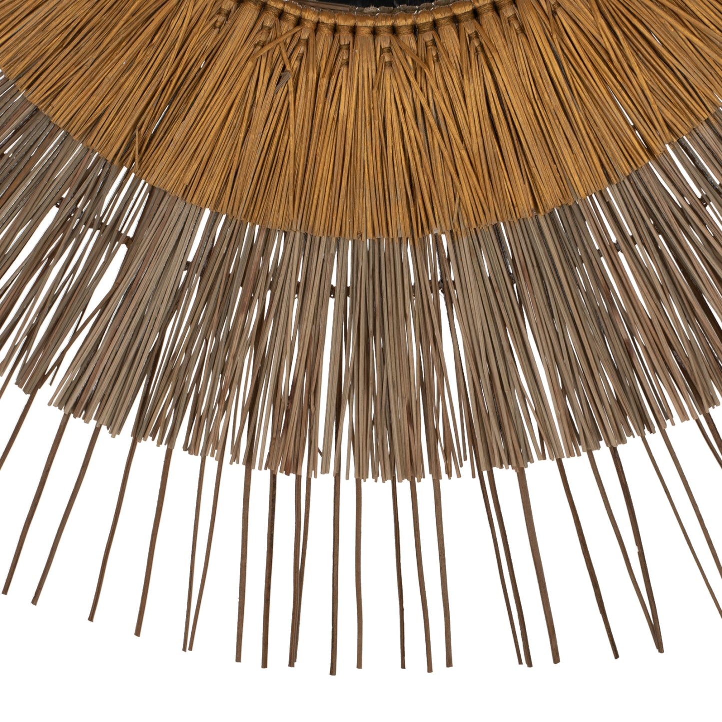 MENDONG GRASS FRAMED MIRROR IN NATURAL GOLD COLOR D105cm