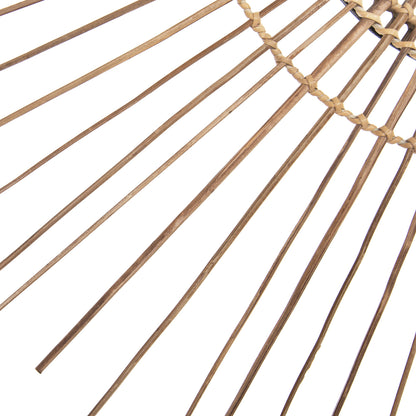 ΚΑΘΡΕΠΤΗΣ ΣΤΡΟΓΓΥΛΟΣ ΜΕ ΠΛΑΙΣΙΟ ΑΠΟ STICKS ΚΟΚΟΦΟΙΝΙΚΑ ΣΕ ΧΡΩΜΑ ΦΥΣΙΚΟ Φ85εκ
