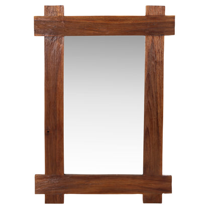 ΚΑΘΡΕΠΤΗΣ ΤΟΙΧΟΥ ΑΝΑΚΥΚΛΩΜΕΝΟ TEAK ΣΕ ΦΥΣΙΚΟ 70x100εκ