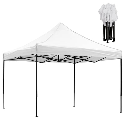 ΚΙΟΣΚΙ/GAZEBO MATTHEW ΠΤΥΣΣΟΜΕΝΟ ΣΚΕΛΕΤΟΣ ΜΕΤΑΛ. ΜΑΥΡΟΣ ΛΕΥΚΟ ΥΦΑΣΜΑ 3x3x3,10m